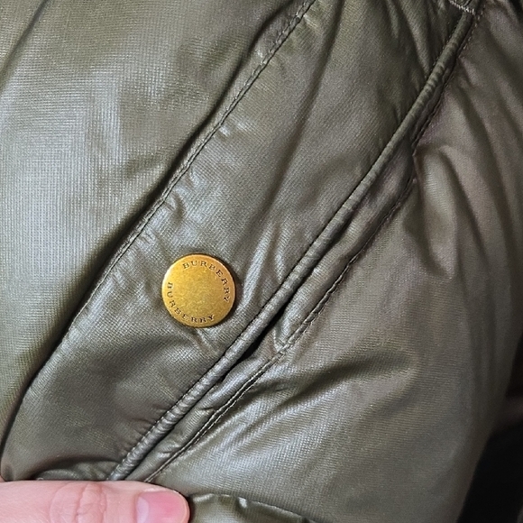 Burberry Brit Olive Puffer Jacket Size XL - Picture 6 of 16